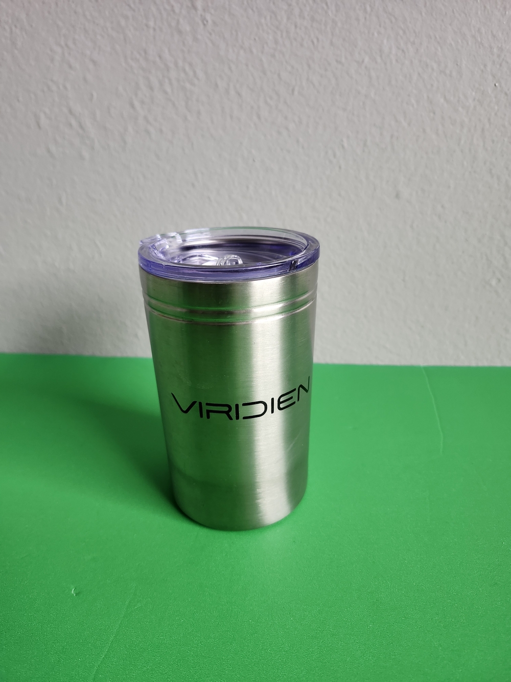 10oz Stainless Steel Lowball Tumbler - Silver Insulated Coffee Mug + Lid